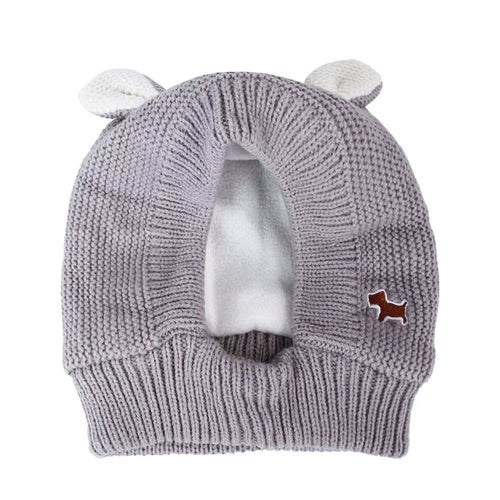 Quiet Dog Ear Muffs Noise Protection Pet Ears Covers Knitted Hat Anxiety Relief Winter Warm Earmuffs for Medium Large Dogs New